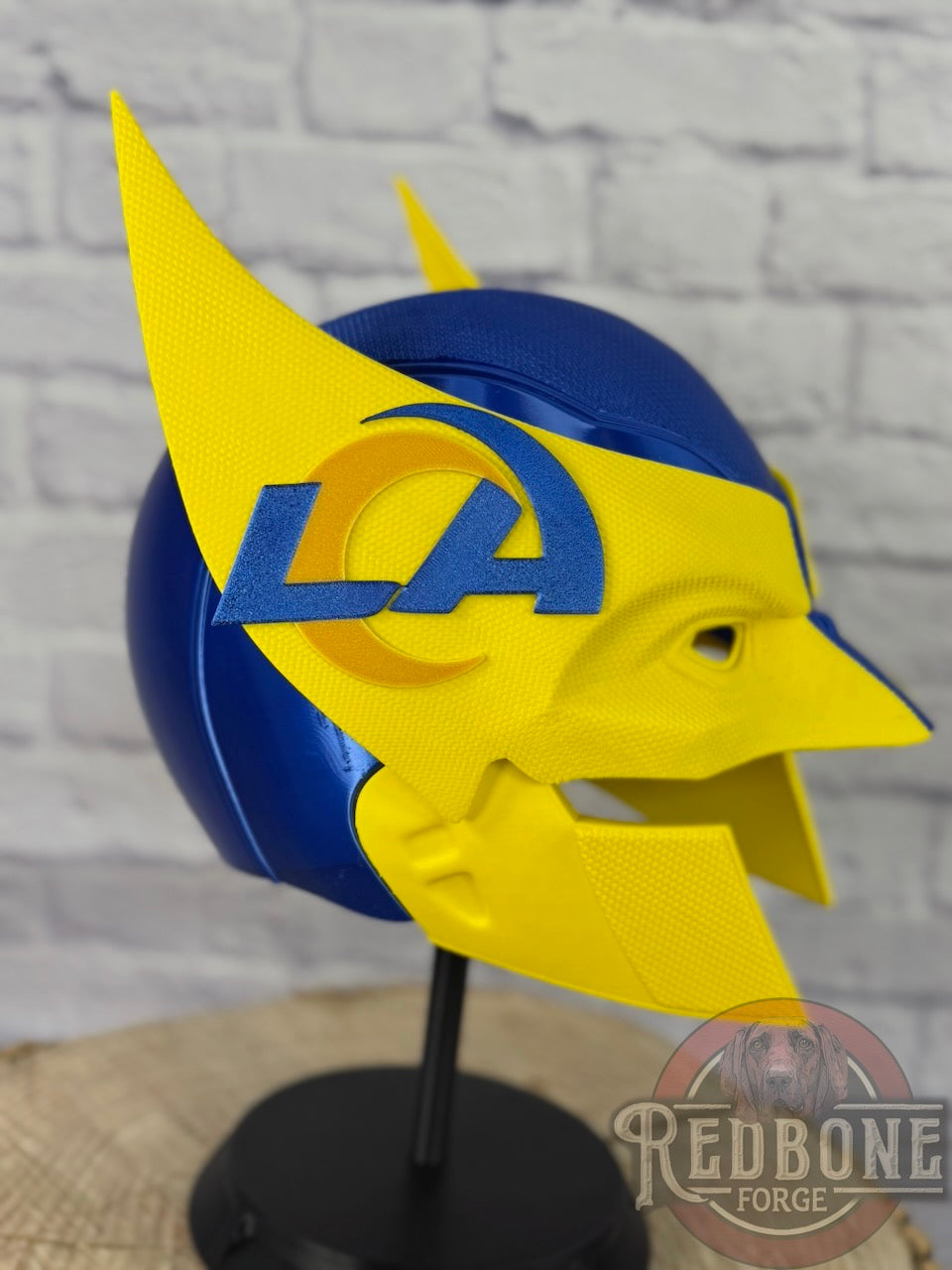LA-Inspired Metallic Blue & Gold Mutant Cowl