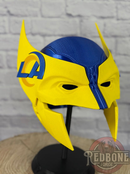 LA-Inspired Metallic Blue & Gold Mutant Cowl