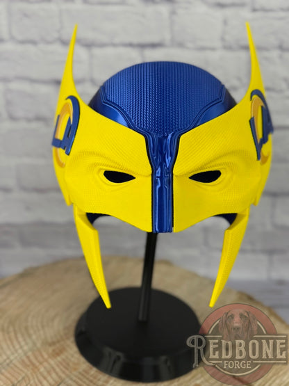 LA-Inspired Metallic Blue & Gold Mutant Cowl