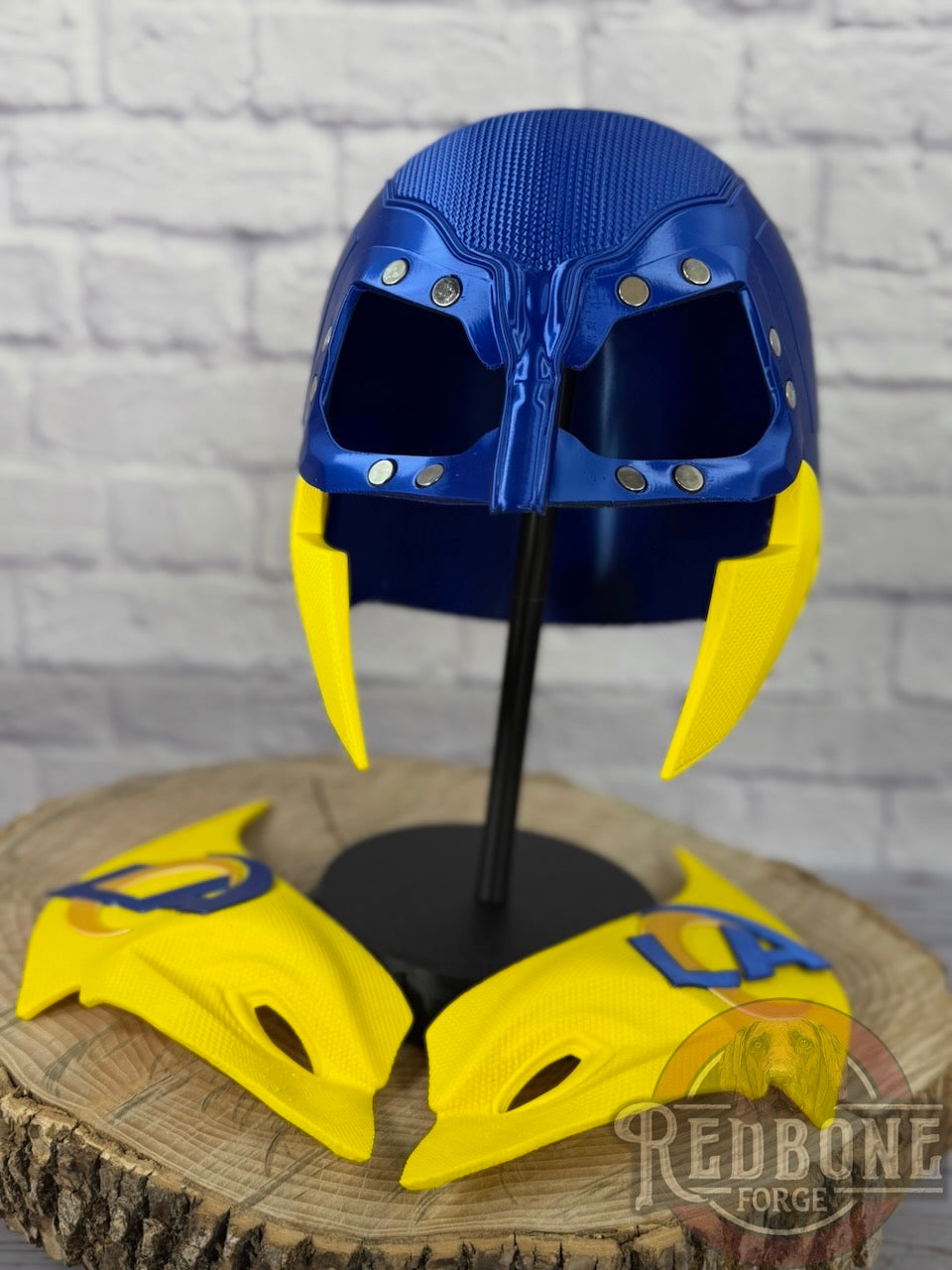 LA-Inspired Metallic Blue & Gold Mutant Cowl