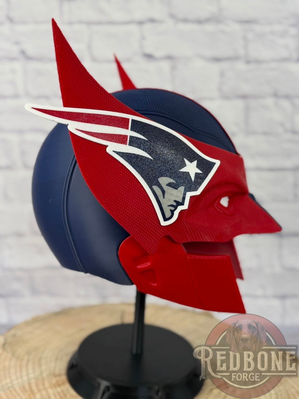 New England-Inspired Red, White, & Blue Mutant Cowl