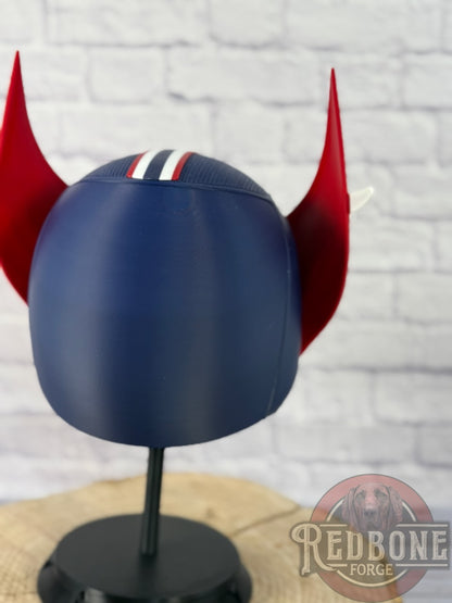 New England-Inspired Red, White, & Blue Mutant Cowl