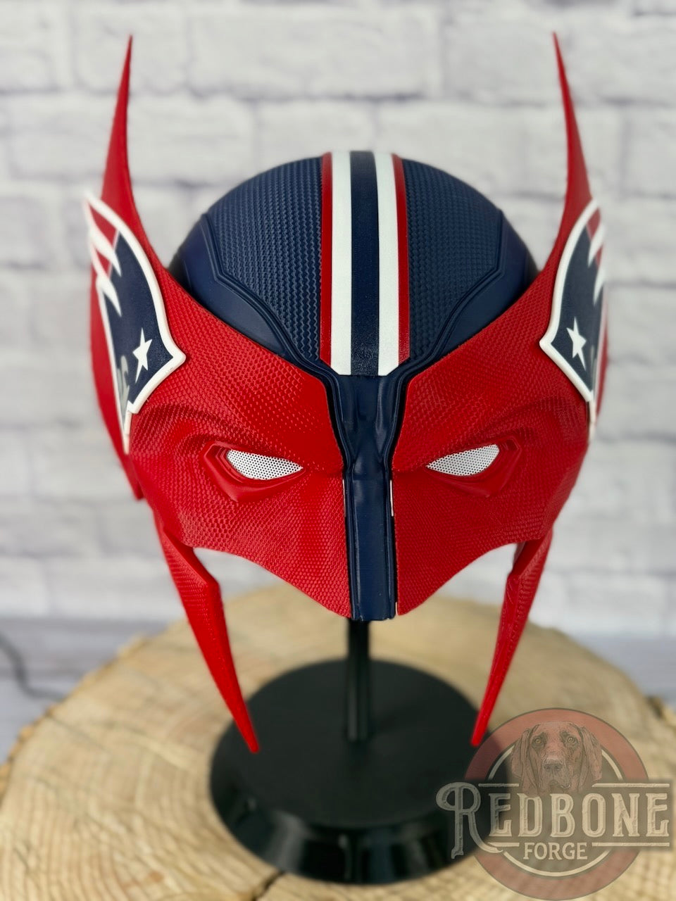 New England-Inspired Red, White, & Blue Mutant Cowl