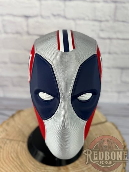 New England-Inspired Red, White, & Blue Masked Mercenary