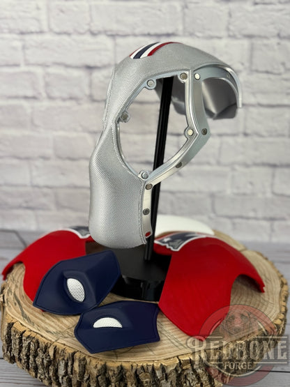 New England-Inspired Red, White, & Blue Masked Mercenary