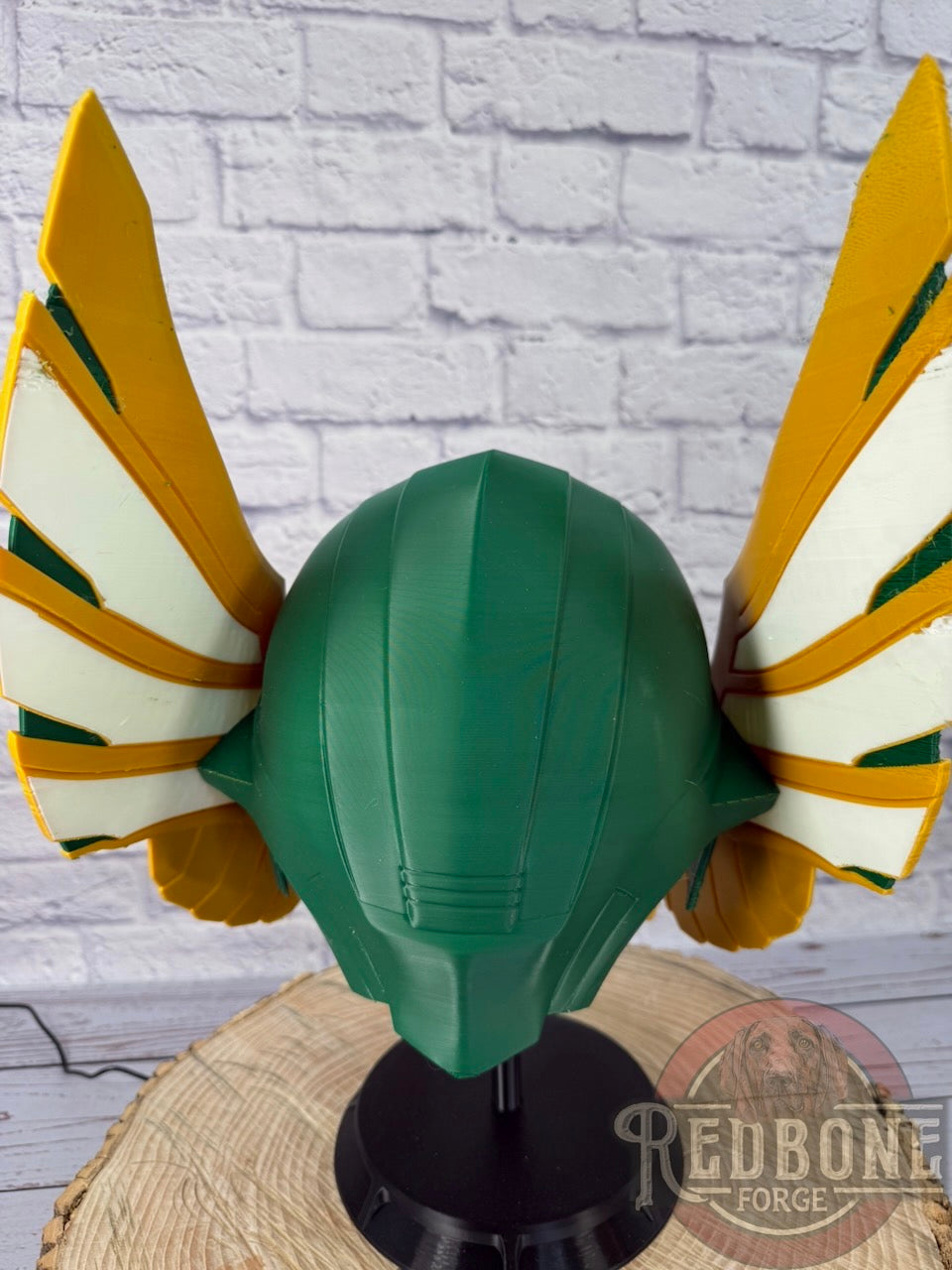 SCRATCH & DENT Green Bay-Inspired Green Yellow and White Norse God Helmet