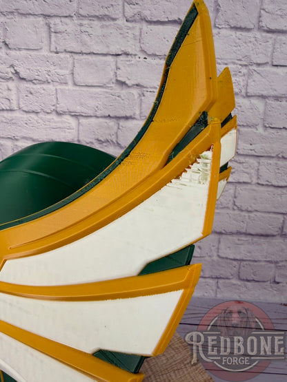 SCRATCH & DENT Green Bay-Inspired Green Yellow and White Norse God Helmet
