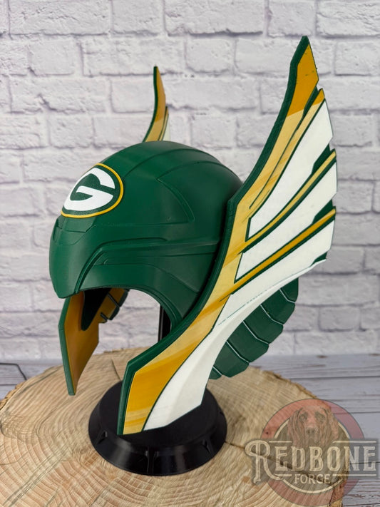 SCRATCH & DENT Green Bay-Inspired Norse God Helmet