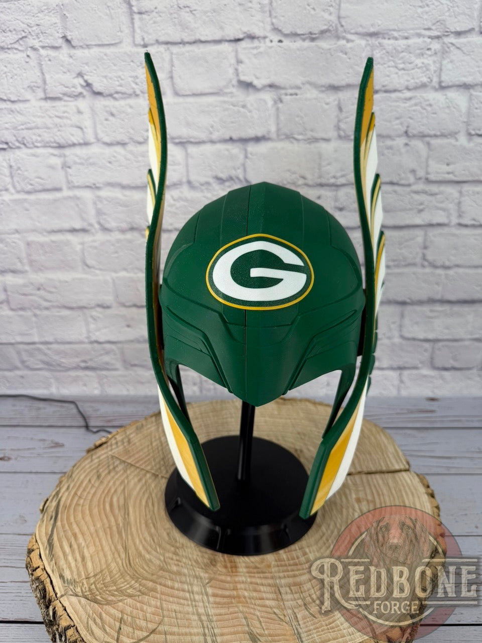 SCRATCH & DENT Green Bay-Inspired Norse God Helmet