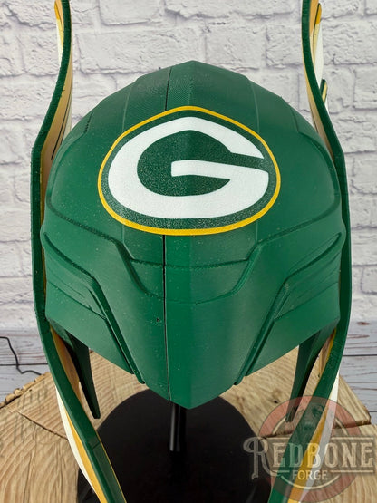 SCRATCH & DENT Green Bay-Inspired Norse God Helmet