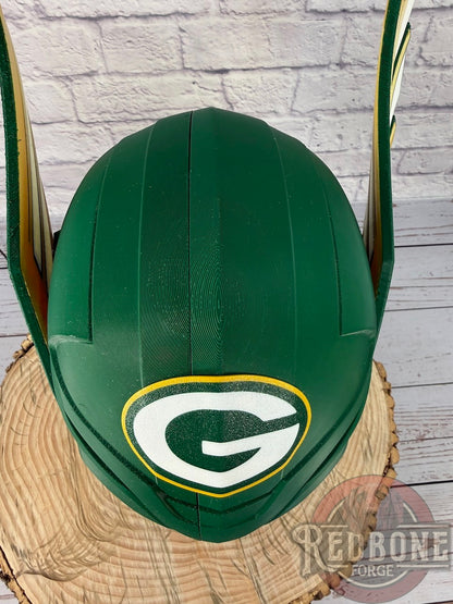 SCRATCH & DENT Green Bay-Inspired Norse God Helmet