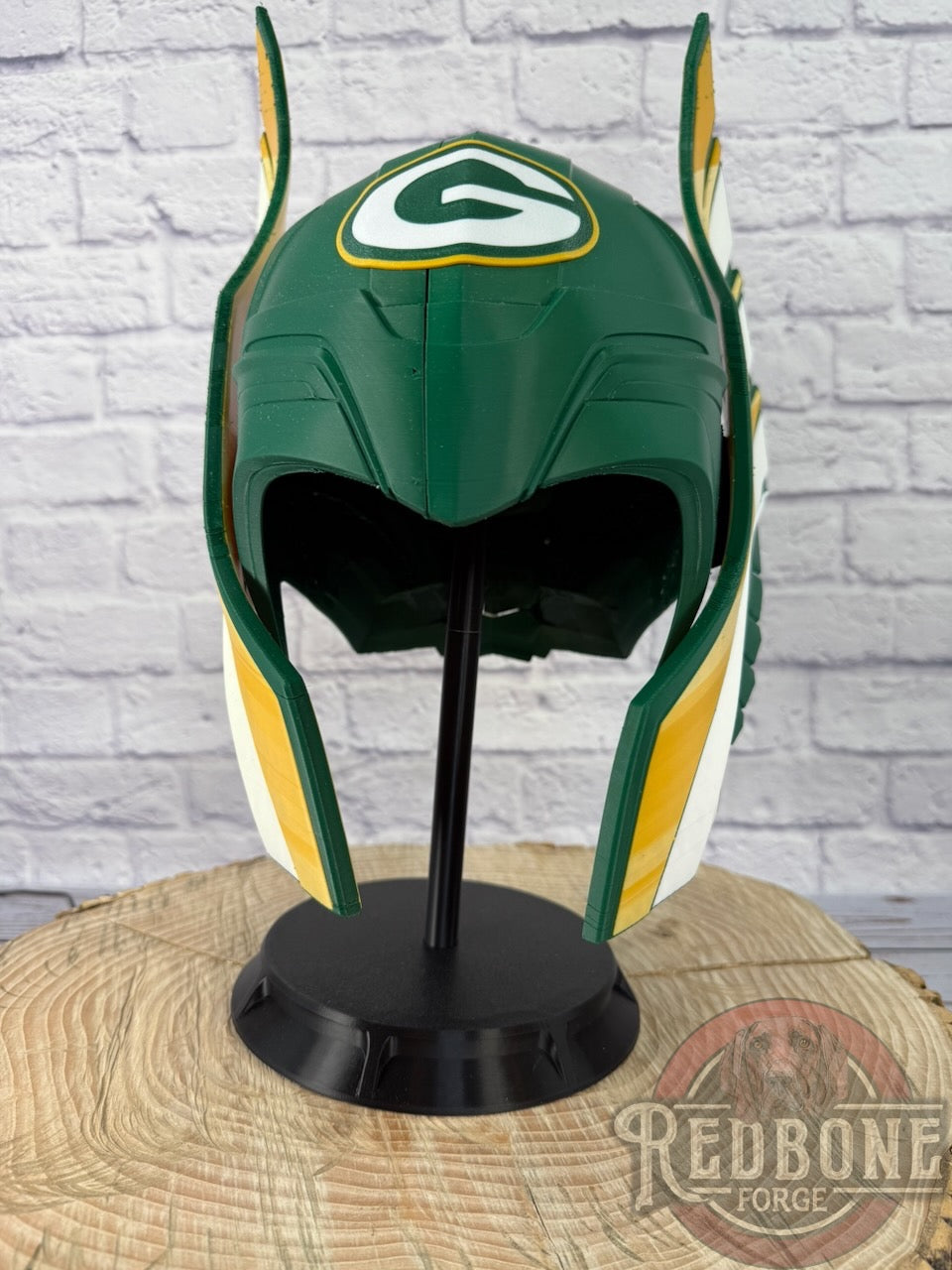 SCRATCH & DENT Green Bay-Inspired Norse God Helmet