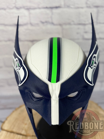 Seattle-Inspired White, Green & Navy Seattle Mutant Cowl