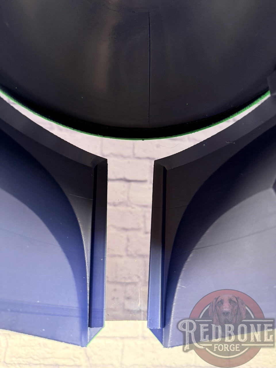 Seattle-Inspired Navy Blue & Action Green Mandalorian Helmet