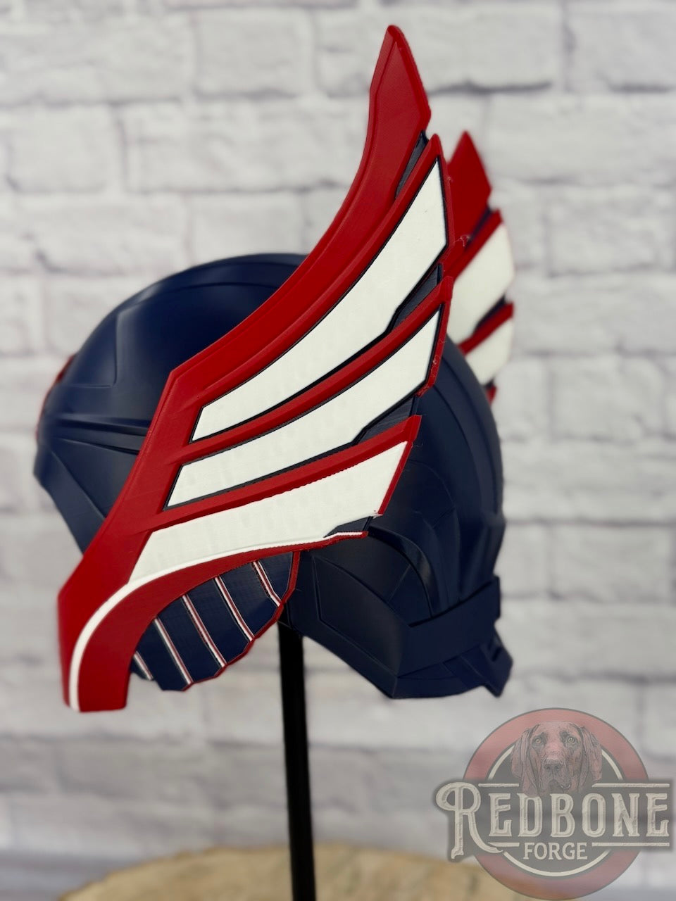TEAM USA -Inspired Red, White, & Blue Norse God Helmet Olympic