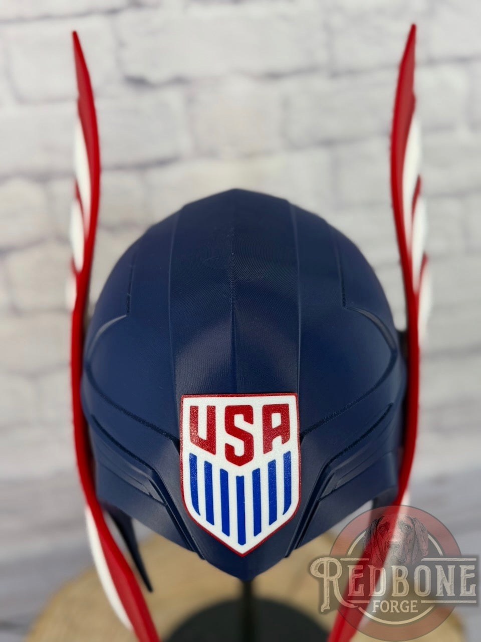TEAM USA -Inspired Red, White, & Blue Norse God Helmet Olympic