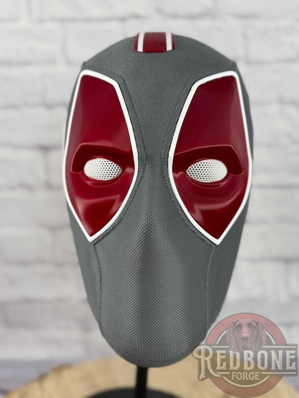 Oklahoma-Inspired Crimson & Anthracite Masked Mercenary