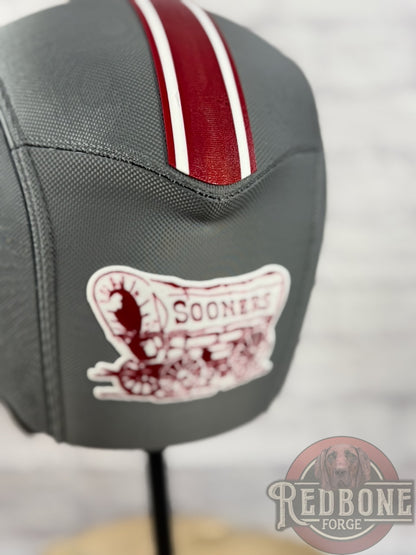 Oklahoma-Inspired Crimson & Anthracite Masked Mercenary