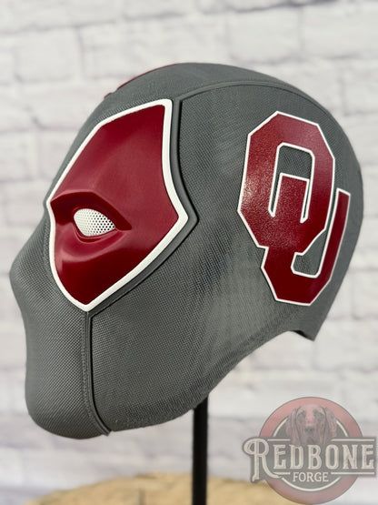 Oklahoma-Inspired Crimson & Anthracite Masked Mercenary