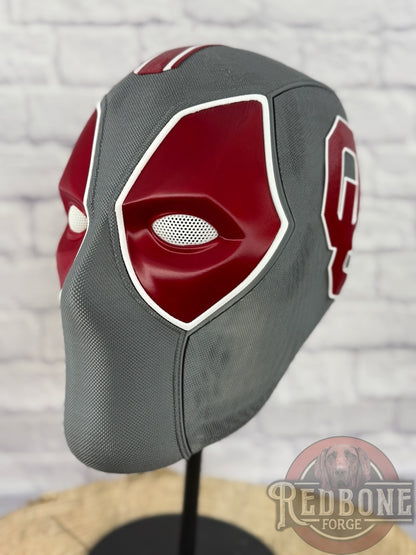 Oklahoma-Inspired Crimson & Anthracite Masked Mercenary