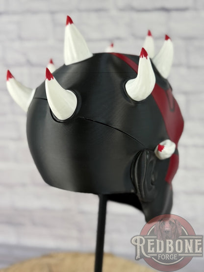 Bulls-Inspired Red & Black Darth Maul Mask