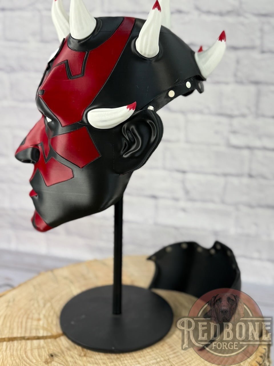 Bulls-Inspired Red & Black Darth Maul Mask