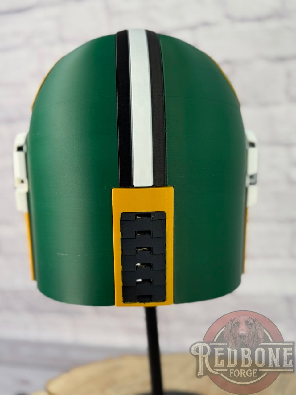 Green Bay-Inspired Yellow & Green Mandalorian Helmet