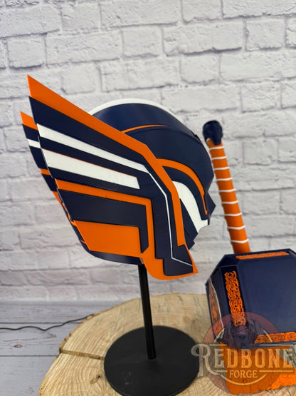 Chicago-Inspired Bears Lady Thor Helmet & Hammer