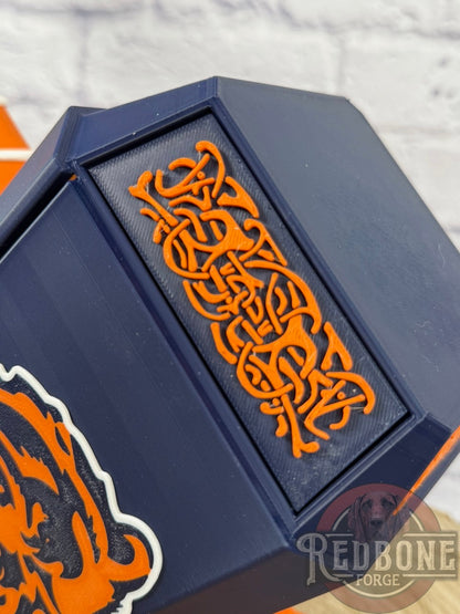 Chicago Bears-Inspired Mjolnir Thor Hammer