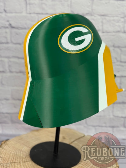 Green Bay-Inspired Yellow & Green Lord Vader Helmet