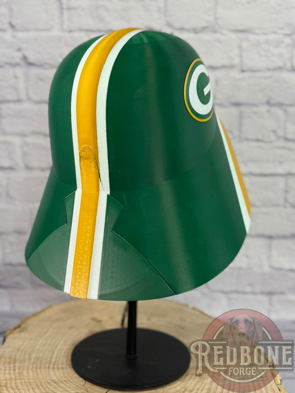 Green Bay-Inspired Yellow & Green Lord Vader Helmet