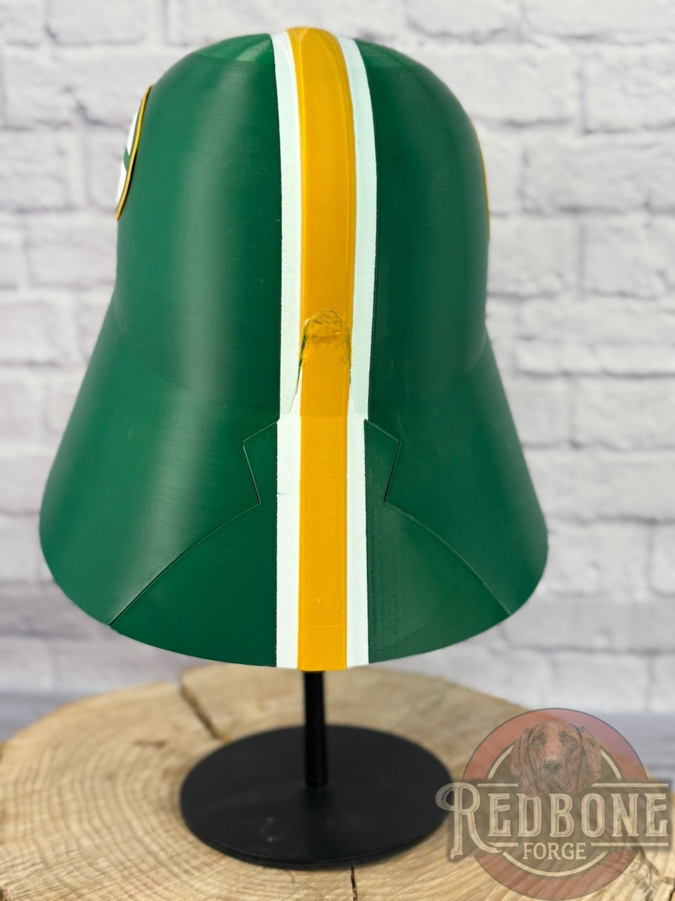 Green Bay-Inspired Yellow & Green Lord Vader Helmet