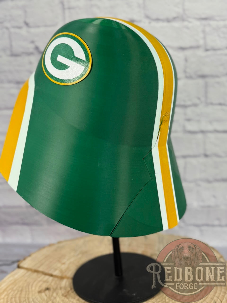 Green Bay-Inspired Yellow & Green Lord Vader Helmet