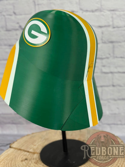 Green Bay-Inspired Yellow & Green Lord Vader Helmet