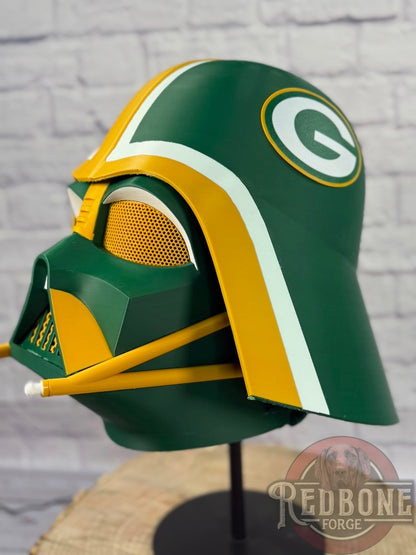 Green Bay-Inspired Yellow & Green Lord Vader Helmet