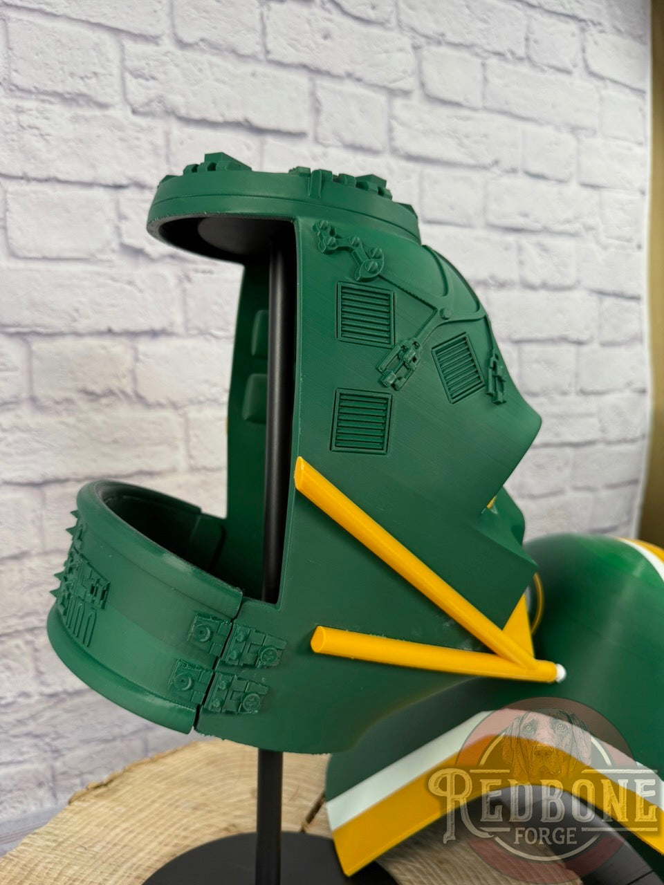 Green Bay-Inspired Yellow & Green Lord Vader Helmet
