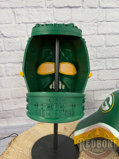Green Bay-Inspired Yellow & Green Lord Vader Helmet