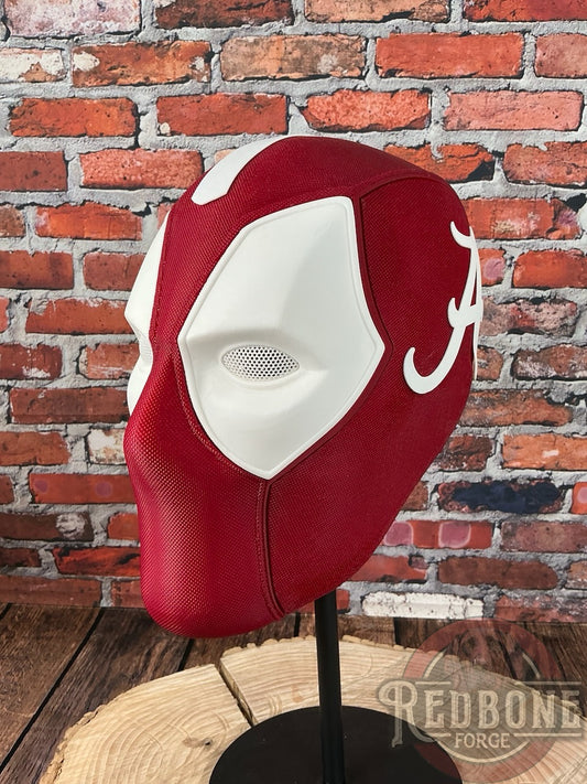 Alabama-Inspired Crimson & White Masked Mercenary Mask