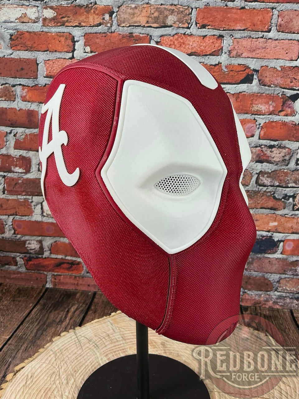 Alabama-Inspired Crimson & White Masked Mercenary Mask