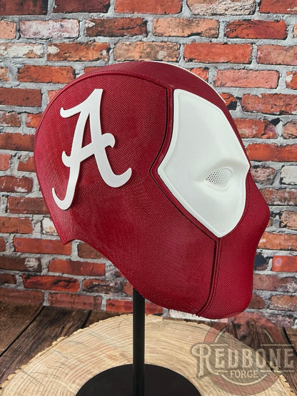 Alabama-Inspired Crimson & White Masked Mercenary Mask
