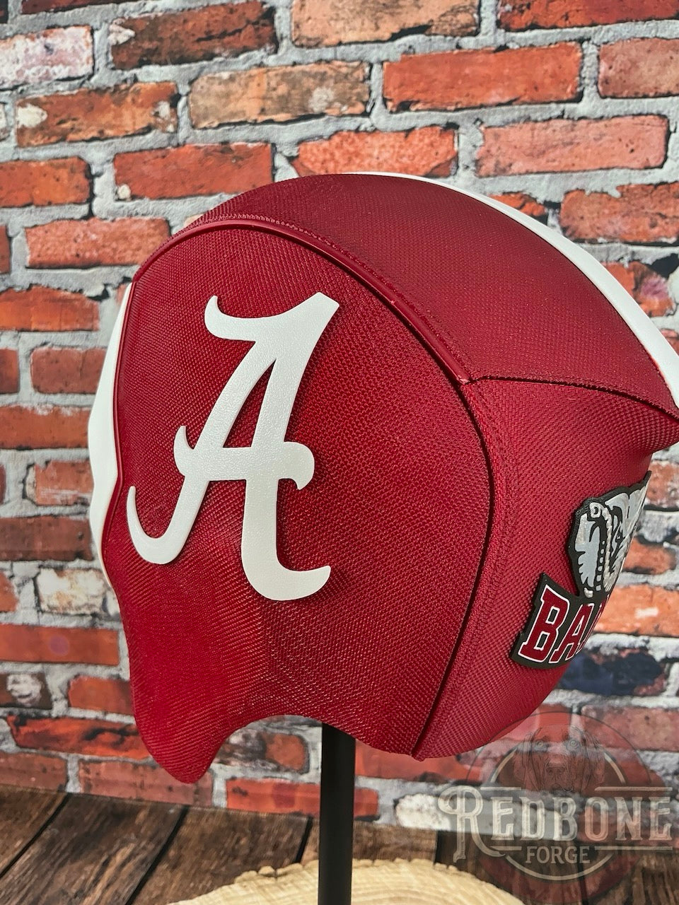 Alabama-Inspired Crimson & White Masked Mercenary Mask