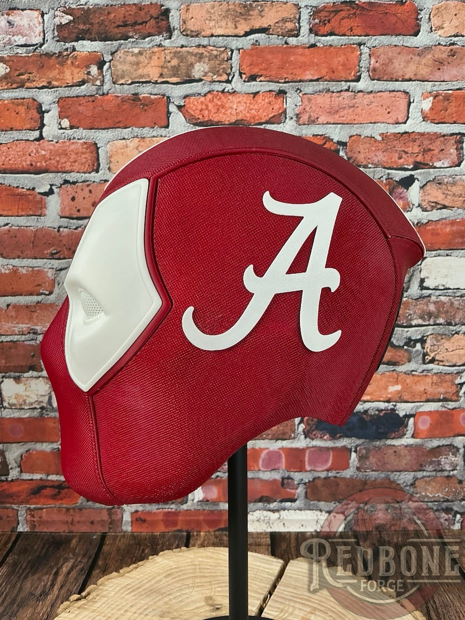 Alabama-Inspired Crimson & White Masked Mercenary Mask