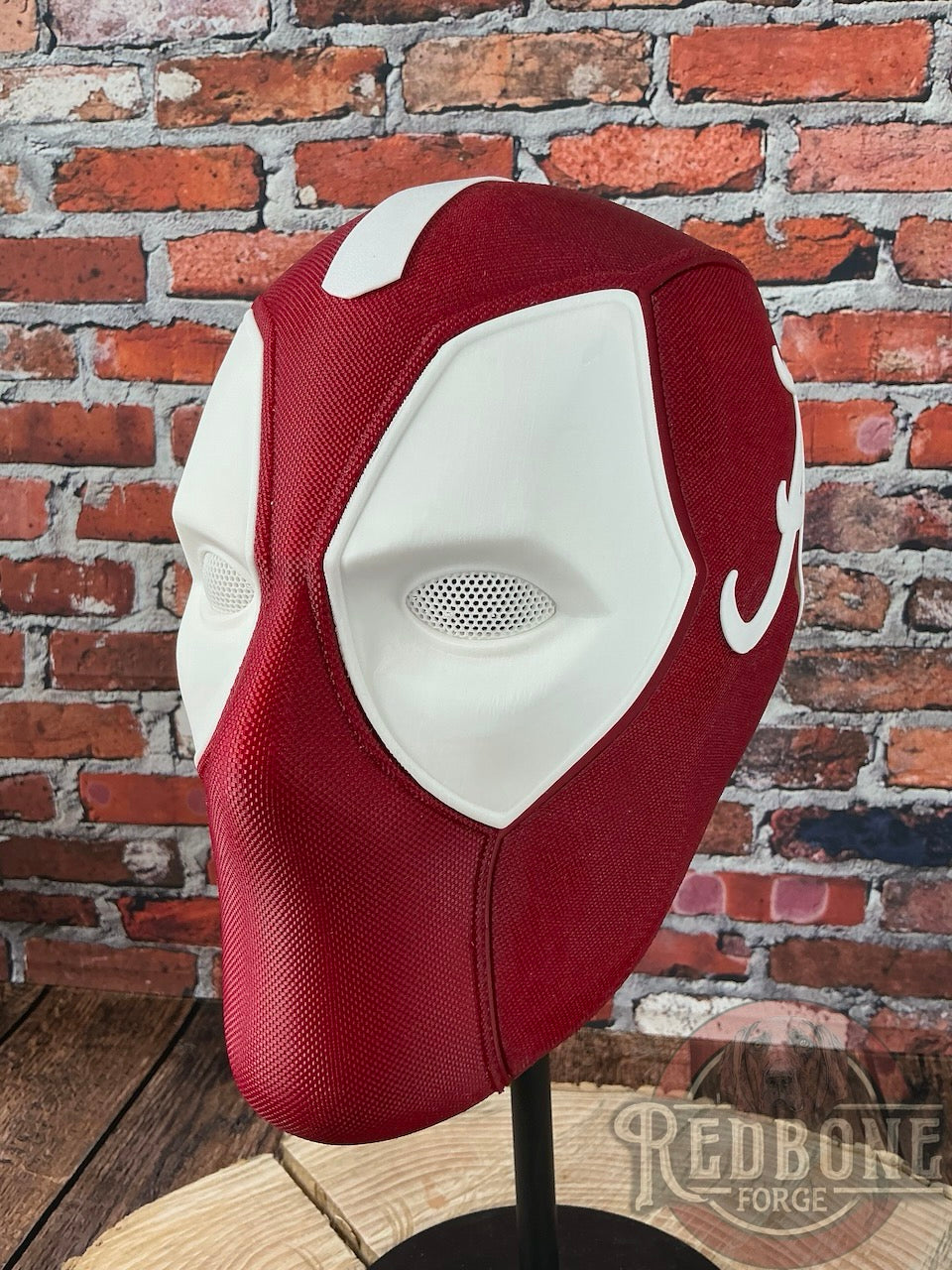 Alabama-Inspired Crimson & White Masked Mercenary Mask