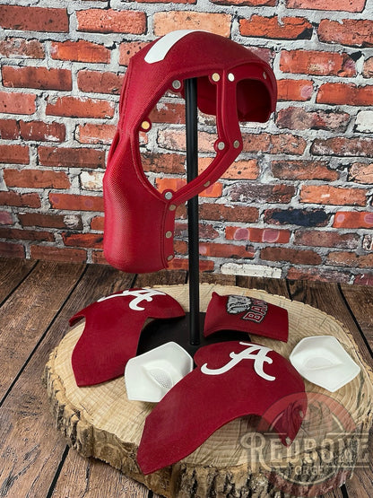 Alabama-Inspired Crimson & White Masked Mercenary Mask