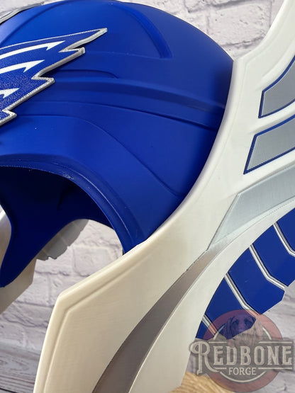 Battlehawks -Inspired Blue, Silver, & White  Norse God Helmet UFL