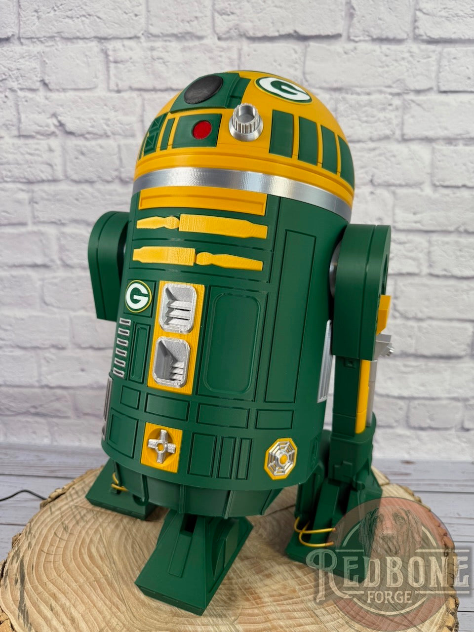 Green Bay-Inspired Yellow & Green R2 Astromech Droid