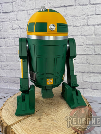 Green Bay-Inspired Yellow & Green R2 Astromech Droid