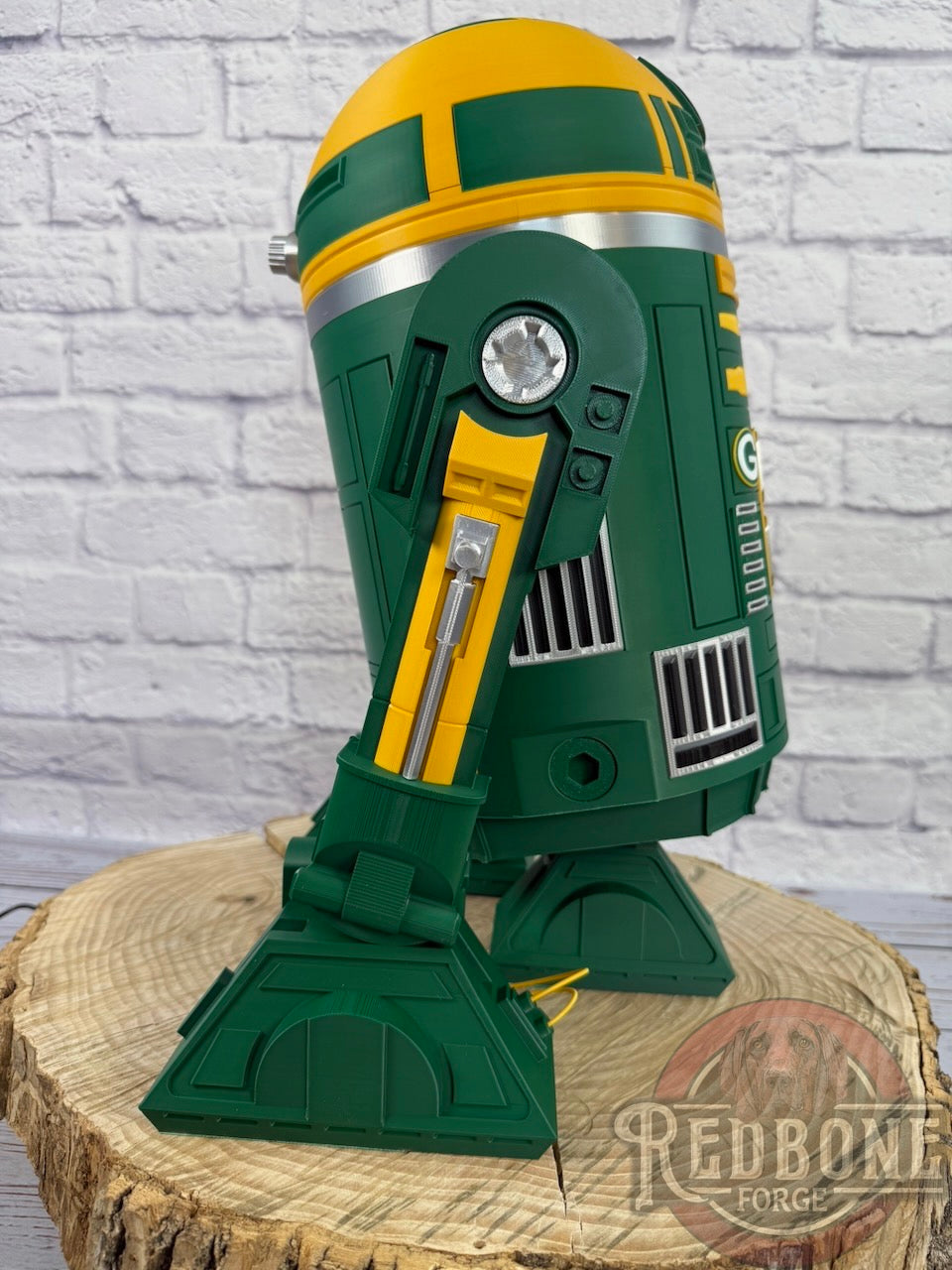 Green Bay-Inspired Yellow & Green R2 Astromech Droid