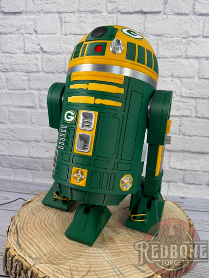 Green Bay-Inspired Yellow & Green R2 Astromech Droid