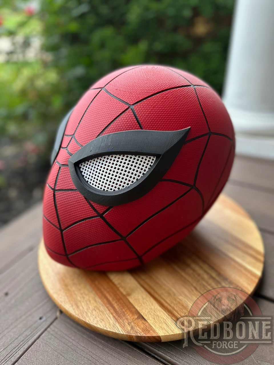 SCRATCH & DENT Red & Black Flat Webs Web Slinger Mask